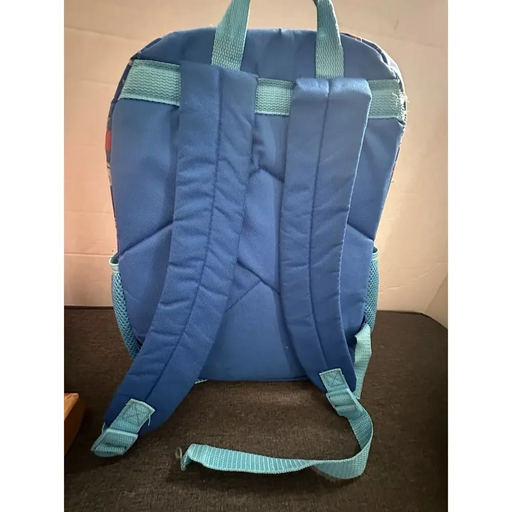 Sonic The Hedgehog Backpack w/ Attached Lunch Bag Knuckles Tails Kids School